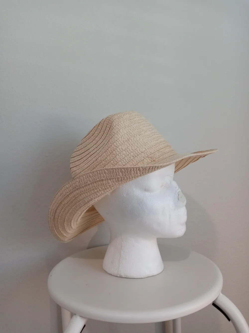 Women’s Straw Sun Hat - Cream Wide Brim